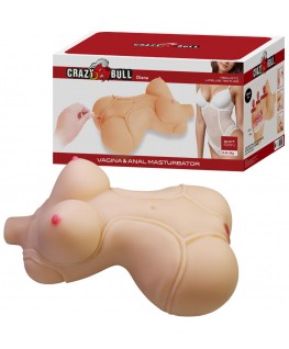 CRAZY BULL - DIANA TORSO FEMMINILE REALISTICO VAGINA E ANALE 5 KG