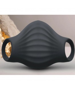 ROCKS-OFF - VIBRATORE FLESSIBILE PALM BLACK MASTURBATOR