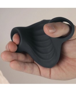 ROCKS-OFF - VIBRATORE FLESSIBILE PALM BLACK MASTURBATOR