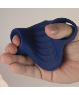 ROCKS-OFF - MASTURBATORE VIBRATORE FLESSIBILE PALM BLUE