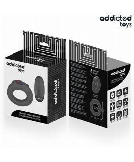 ADDICTED TOYS - ANELLO PER IL PENE VIBRANTE CON EFFETTO RISCALDANTE E TELECOMANDO