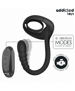ADDICTED TOYS - ANELLO VIBRANTE PER IL PENE CON TELECOMANDO P-SPOT