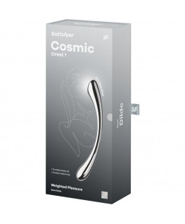 SATISFYER - DILDO A DOPPIA ESTREMITÀ IN ACCIAIO INOX COSMIC CREST 1