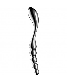SATISFYER - DILDO A DOPPIA ESTREMITÀ IN ACCIAIO INOX STAR FORCE 1