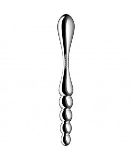 SATISFYER - DILDO A DOPPIA ESTREMITÀ IN ACCIAIO INOX STAR FORCE 1