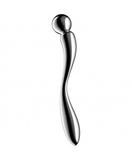 SATISFYER - DILDO A DOPPIA ESTREMITÀ IN ACCIAIO INOX STAR FORCE 2