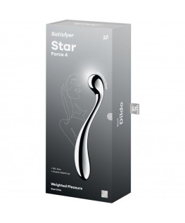 SATISFYER - DILDO A DOPPIA ESTREMITÀ IN ACCIAIO INOX STAR FORCE 4