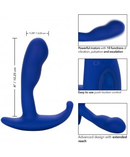 CALEXOTICS - ADMIRAL STIMOLATORE ANALE CURVO E VIBRATORE BLU