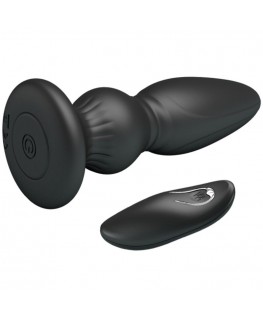 MR PLAY - POTENTE VIBRATORE TELECOMANDO PLUG ANALE NERO