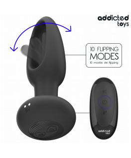 ADDICTED TOYS - PLUG ANALE CON LINGUA VIBRANTE E TELECOMANDO