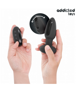 ADDICTED TOYS - PLUG ANALE CON LINGUA VIBRANTE E TELECOMANDO