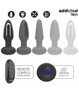 ADDICTED TOYS - PLUG ANALE CON LINGUA VIBRANTE E TELECOMANDO