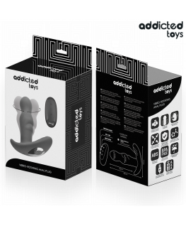 ADDICTED TOYS - TAPPO ANALE ROTANTE E VIBRANTE CON TELECOMANDO
