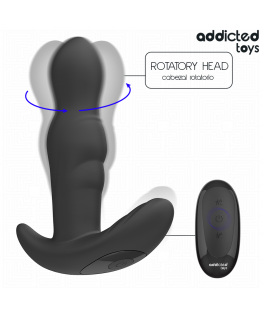 ADDICTED TOYS - TAPPO ANALE ROTANTE E VIBRANTE CON TELECOMANDO