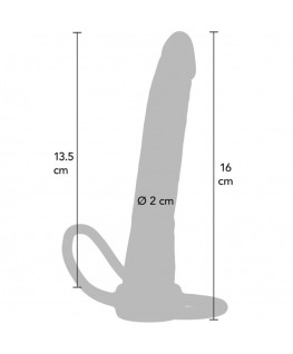 GET REAL - PENETRATORE ANALE IN SILICONE DOUBLE TROUBLE 16 CM