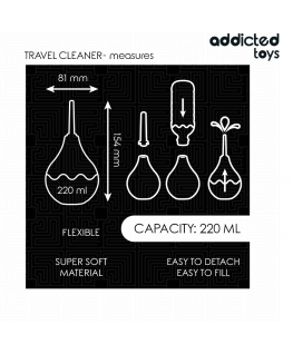 ADDICTED TOYS - DETERGENTE ANALE DA VIAGGIO TAGLIA L 220 ML
