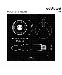 ADDICTED TOYS - PULITORE ANALE CON ADATTATORE UNIVERSALE MODELLO 3