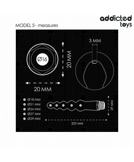 ADDICTED TOYS - PULITORE ANALE CON ADATTATORE UNIVERSALE MODELLO 5