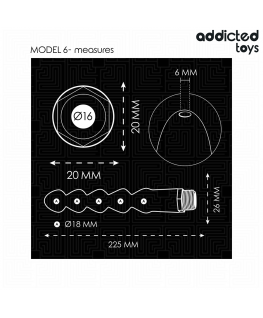 ADDICTED TOYS - PULITORE ANALE CON ADATTATORE UNIVERSALE MODELLO 6