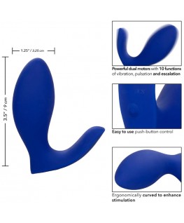CALEXOTICS - ADMIRAL STIMOLATORE E VIBRATORE RIMMING DELLA PROSTATA BLU