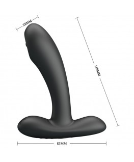 PRETTY LOVE - REMINGTON MASSAGGIATORE VIBRANTE ANALE E VAGINALE NERO