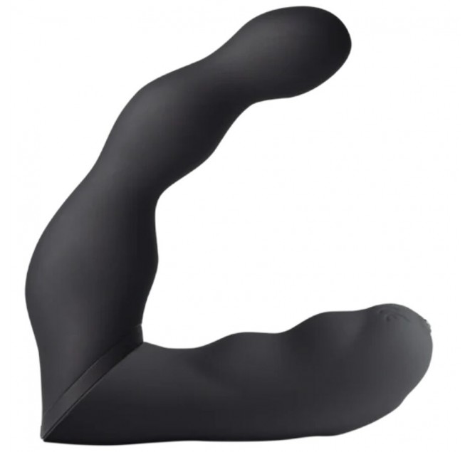 ROCKS-OFF - ADATTATORE NERO PER VIBRATORE PROSTATICO E ANALE