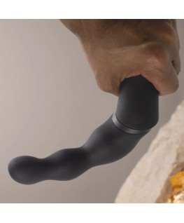 ROCKS-OFF - ADATTATORE NERO PER VIBRATORE PROSTATICO E ANALE