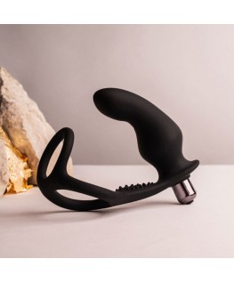 ROCKS-OFF - RO-ZEN RRO PLUG ANALE CON ANELLO VIBRANTE PER IL PENE NERO