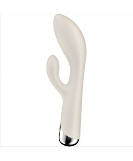 SATISFYER - SPINNING RABBIT 1 STIMOLAZIONE CLITORIDE E PUNTO G BEIGE