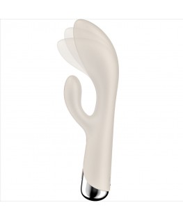 SATISFYER - SPINNING RABBIT 1 STIMOLAZIONE CLITORIDE E PUNTO G BEIGE