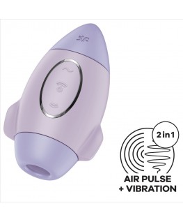 SATISFYER - MISSION CONTROL LILLA PICCOLO VIBRATORE A DOPPIO IMPULSO