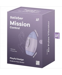 SATISFYER - MISSION CONTROL LILLA PICCOLO VIBRATORE A DOPPIO IMPULSO