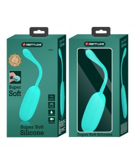 PRETTY LOVE - UOVO VIBRANTE JULIUS IMPERMEABILE-RICARICABILE VERDE ACQUA