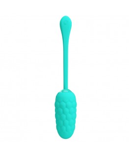 PRETTY LOVE - UOVO VIBRANTE CON TEXTURE MARINA RICARICABILE VERDE ACQUA