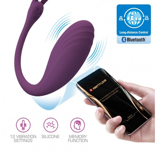 PRETTY LOVE - CATALINA VIBRATOR APP TELECOMANDO VIOLA