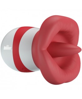 PRETTY LOVE - MINA STIMOLATORE DELLA LINGUA ROSSO CHIARO