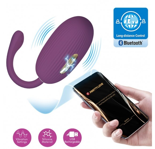 PRETTY LOVE - DOREEN UOVO VIBRANTE RICARICABILE VIOLA