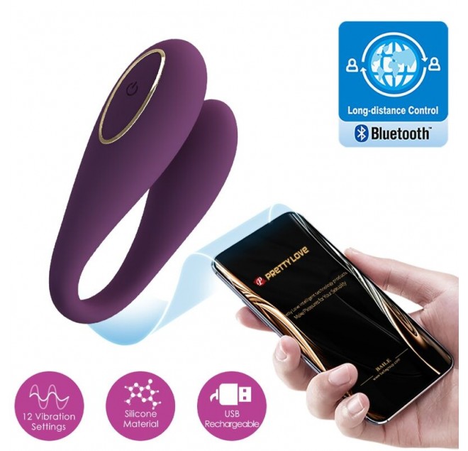 PRETTY LOVE - AUGUST VIBRATORE GLOBAL DOUBLE PLEASURE REMOTO