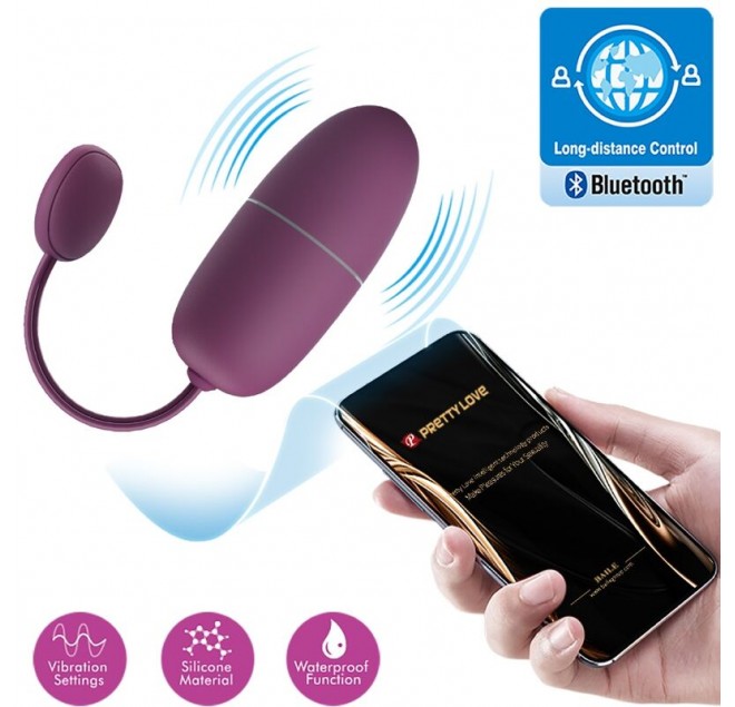 PRETTY LOVE - NYMPH UOVO VIBRANTE APP CONTROLLATO LILA