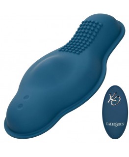 CALEXOTICS - MASSAGGIATORE PILOTA TELECOMANDO DOPPIO MOTORE BLU