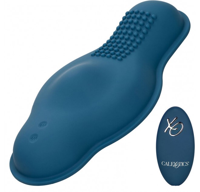 CALEXOTICS - MASSAGGIATORE PILOTA TELECOMANDO DOPPIO MOTORE BLU