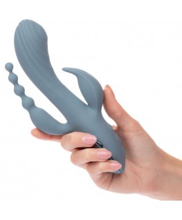 CALEXOTICS - VIBRATORE TRIPLE ECSTASY GRIGIO