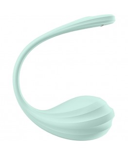 SATISFYER - STIMOLATORE PUNTO G PETALE LISCIO VERDE ACQUA APP GRATUITA