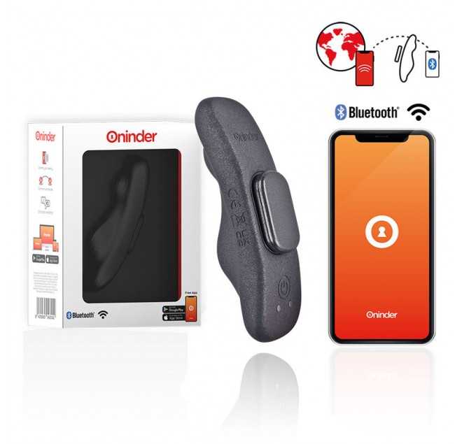 ONINDER - VIBRATORE RICARICABILE MANILA PANTY 9 VELOCITÀ 9.6 CM X 2.6 CM - APP GRATUITA