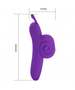 PRETTY LOVE - SNAIL POTENTE STIMOLATORE DELLE DITA VIOLA