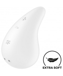 SATISFYER - VIBRATORE GOCCIA DI RUGIADA LAY-ON BIANCO