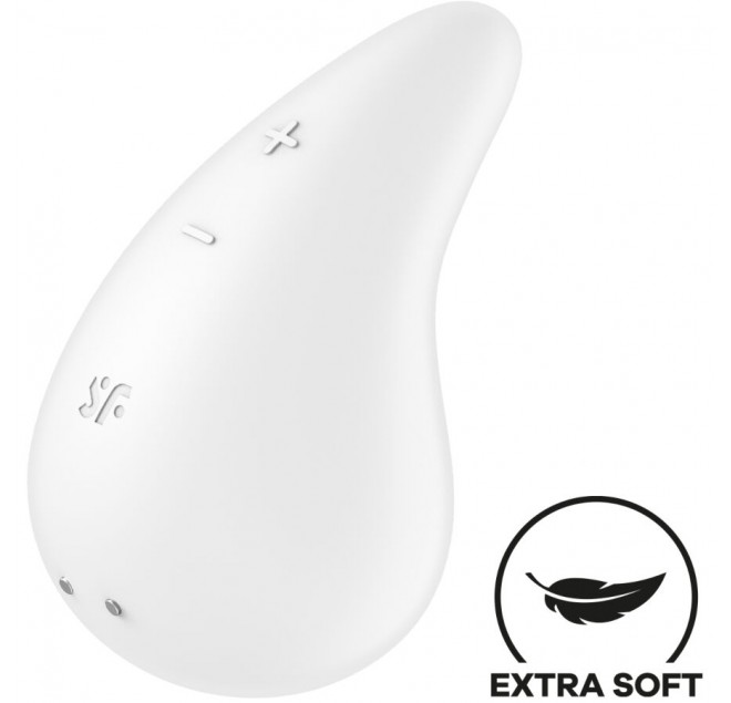 SATISFYER - VIBRATORE GOCCIA DI RUGIADA LAY-ON BIANCO