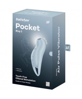 SATISFYER - POCKET PRO 1 STIMOLATORE CLITORIDE AZZURRO
