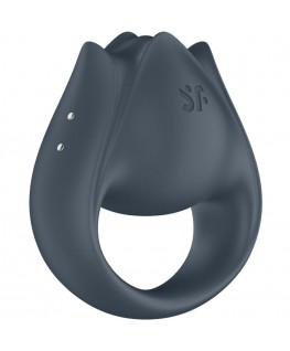 SATISFYER - PERFECT PAIR 2 MULTIVIBRATORE 2 IN 1 ANELLO PER PENE E STIMOLATORE PER DITA GRIGIO