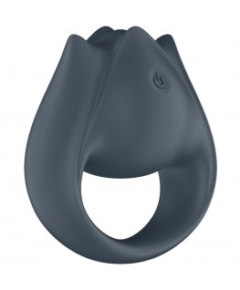 SATISFYER - PERFECT PAIR 2 MULTIVIBRATORE 2 IN 1 ANELLO PER PENE E STIMOLATORE PER DITA GRIGIO